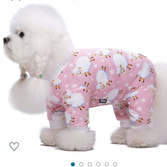 Miaododo Counting Sheep Pink Print Dog Pjs pajamas onesie - XXLarge - Picture 3 of 10